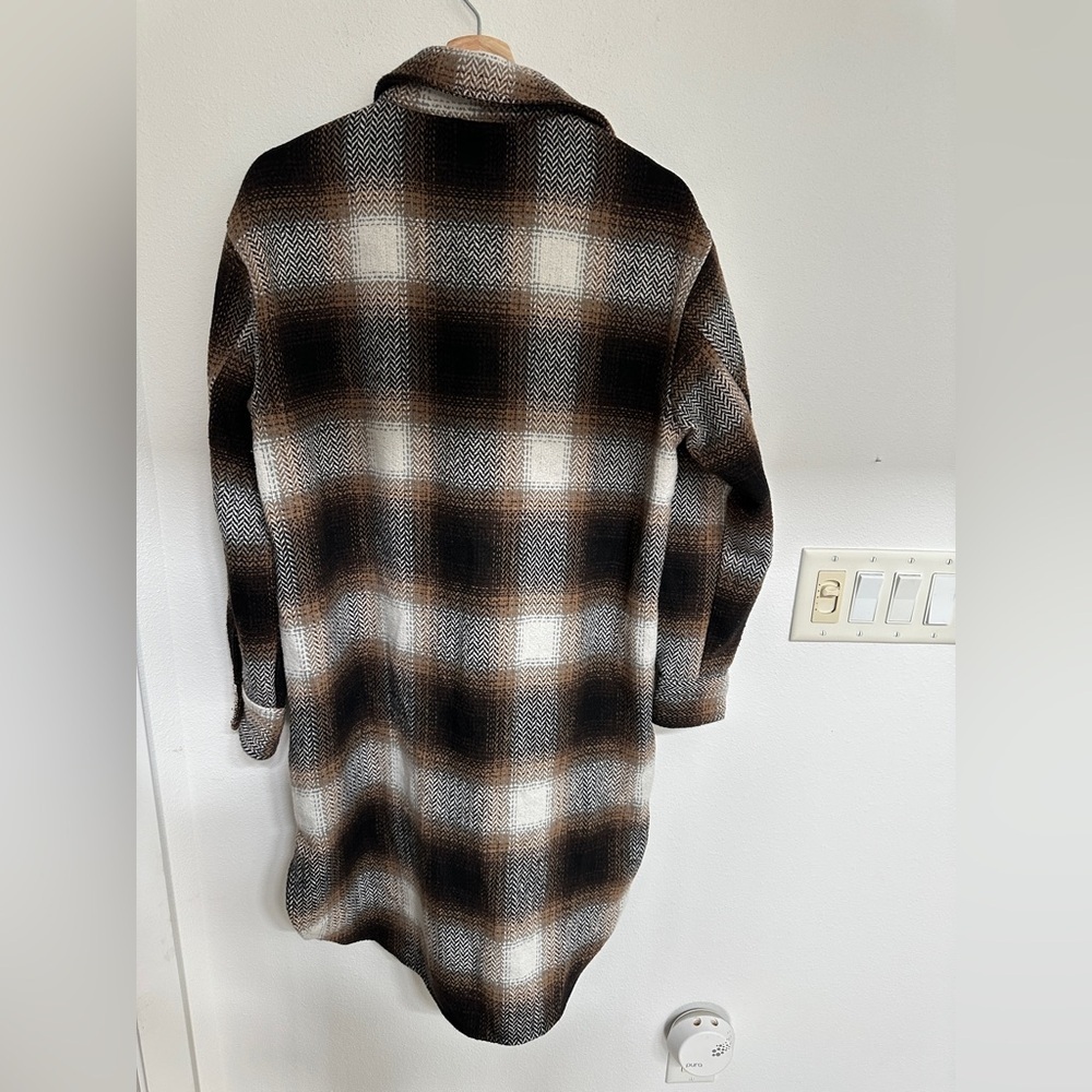 Sweet Lovely Herringbone Coat Dress/Shacket View 5